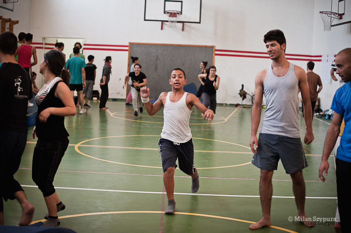 صورة من المدرسة الصيفيَّة التابعة لمدرسة سيرك فلسطين، 2011