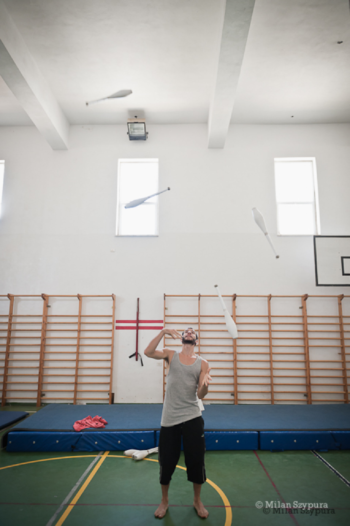 صورة من المدرسة الصيفيَّة التابعة لمدرسة سيرك فلسطين، 2011