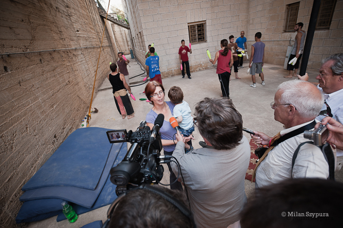 صورة من المدرسة الصيفيَّة التابعة لمدرسة سيرك فلسطين، 2011