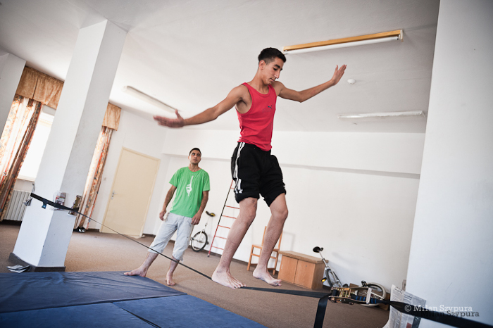 صورة من المدرسة الصيفيَّة التابعة لمدرسة سيرك فلسطين، 2011