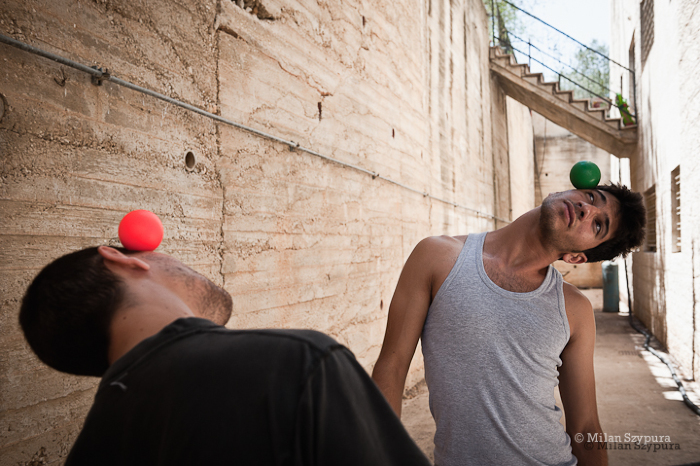 صورة من المدرسة الصيفيَّة التابعة لمدرسة سيرك فلسطين، 2011