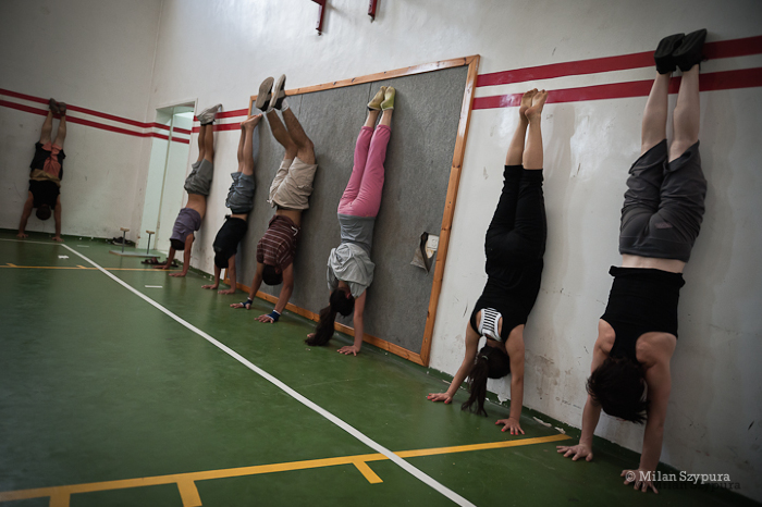 صورة من المدرسة الصيفيَّة التابعة لمدرسة سيرك فلسطين، 2011