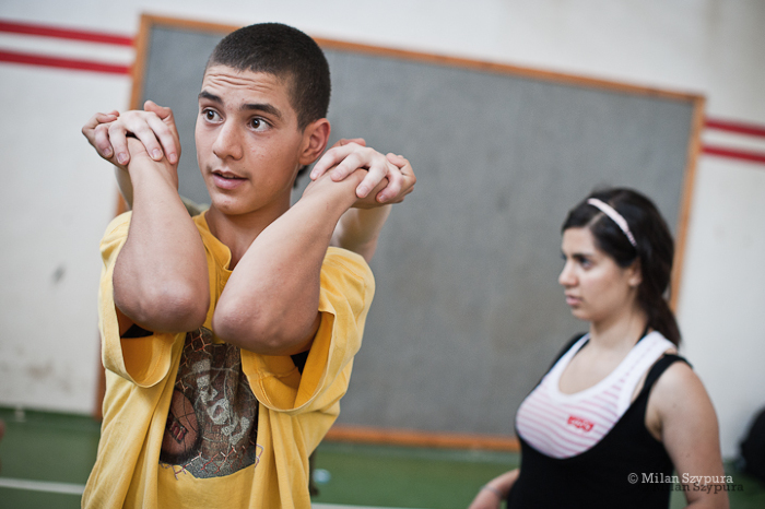 صورة من المدرسة الصيفيَّة التابعة لمدرسة سيرك فلسطين، 2011