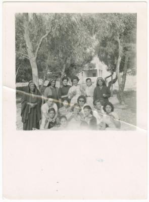 Students from Ramallah Secondary Girls School, al-Taybeh, 1957