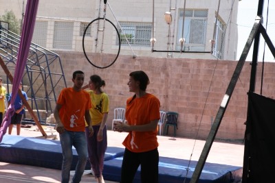 A Glimpse of a Performance by the Palestinian Circus School in Jalazone Refugee Camp