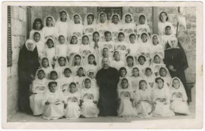 A Communion at the Latin Monastery Church, 1952 