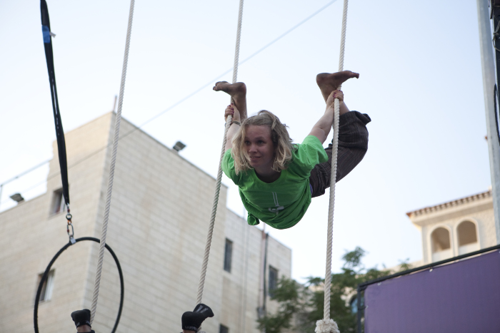A Performance by the Palestinian Circus School at Wein 'a Ramallah Festival 