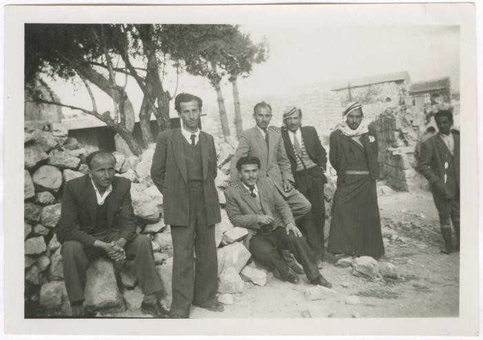 A Group of Men from the Town of Birzeit, 1941