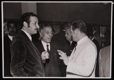 سلامة خليل في إحدى المناسبات الرسمية، رام الله، 8 نيسان 1962
