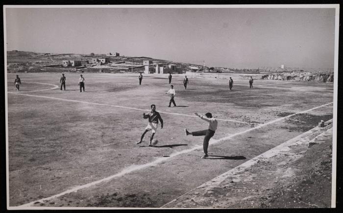 A Football Match between the Teachers' Training Centre's Faculty and Students, Ramallah, the 1960s