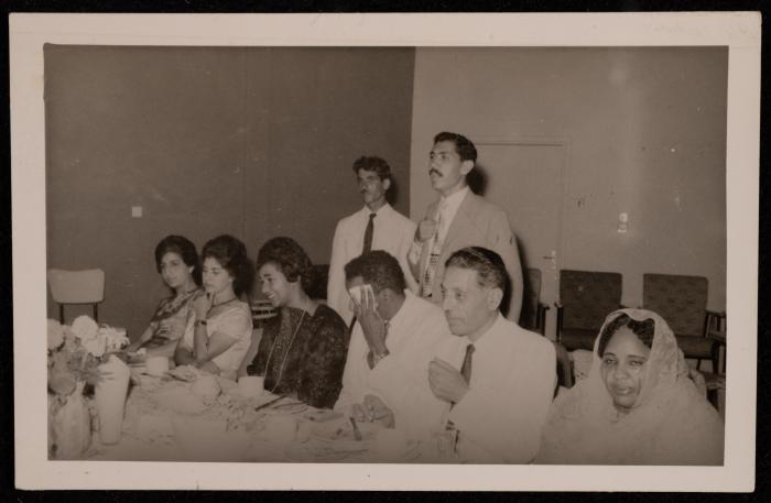 Salameh Khalil with Experts at UNRWA, Ramallah, the 1960s