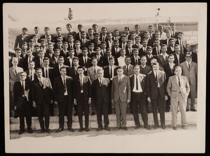 الهيئة التدريسية وطلاب مركز تدريب المعلمين، رام الله، ستينيات القرن العشرين