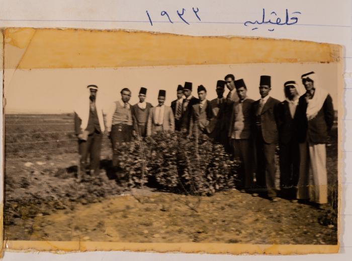 Salameh Khalil with his Colleagues, Qalqilya, 1933