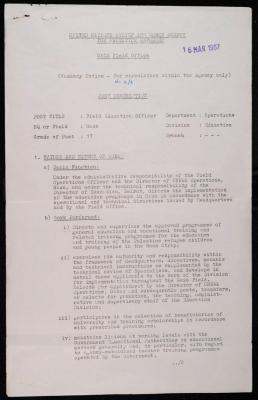 An Appointment Letter from the Education Directorate at the UNRWA in Gaza to Salameh Khalil, 16 March 1967