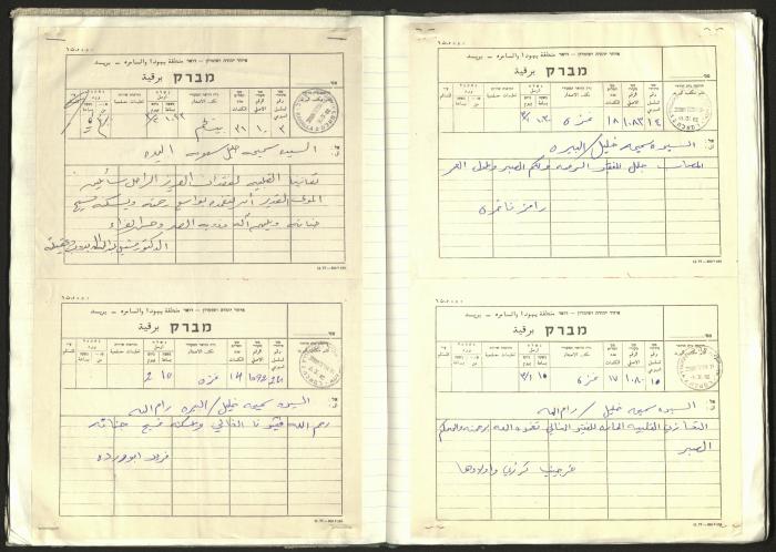 A Notebook of Documents Related to the Death of Salameh Khalil, Ramallah, 1982 