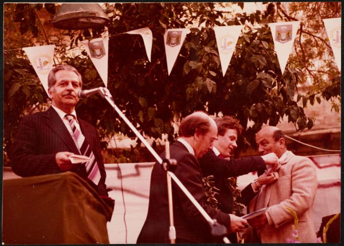 الاحتفال بتوأمة بلدية نابلس مع بلدية داندي، 1977