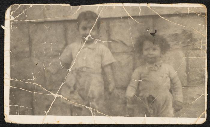 Two Children from the Shahin Family, Nablus, the 1950s
