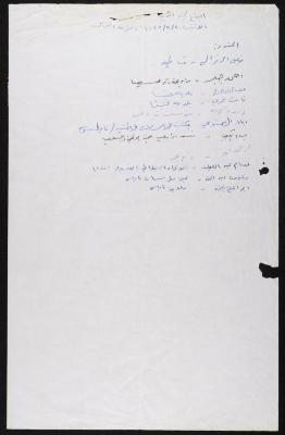 محضر اجتماع اللجنة الوطنية والإسلامية للدفاع عن الأرض ومواجهة الاستيطان، 20 آذار 1995