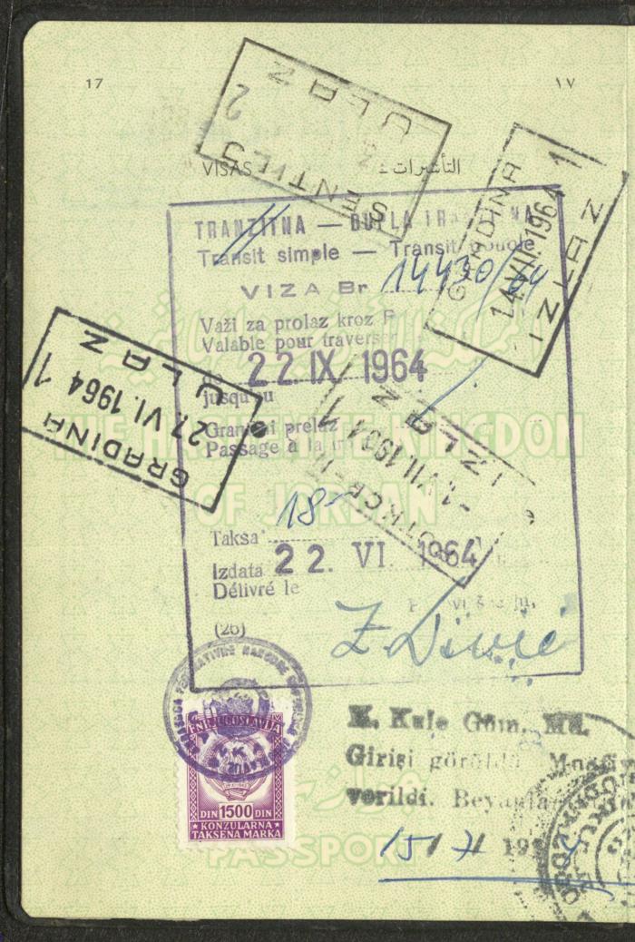 The Passport of Fatima Abdel-Haq, 24 September 1962