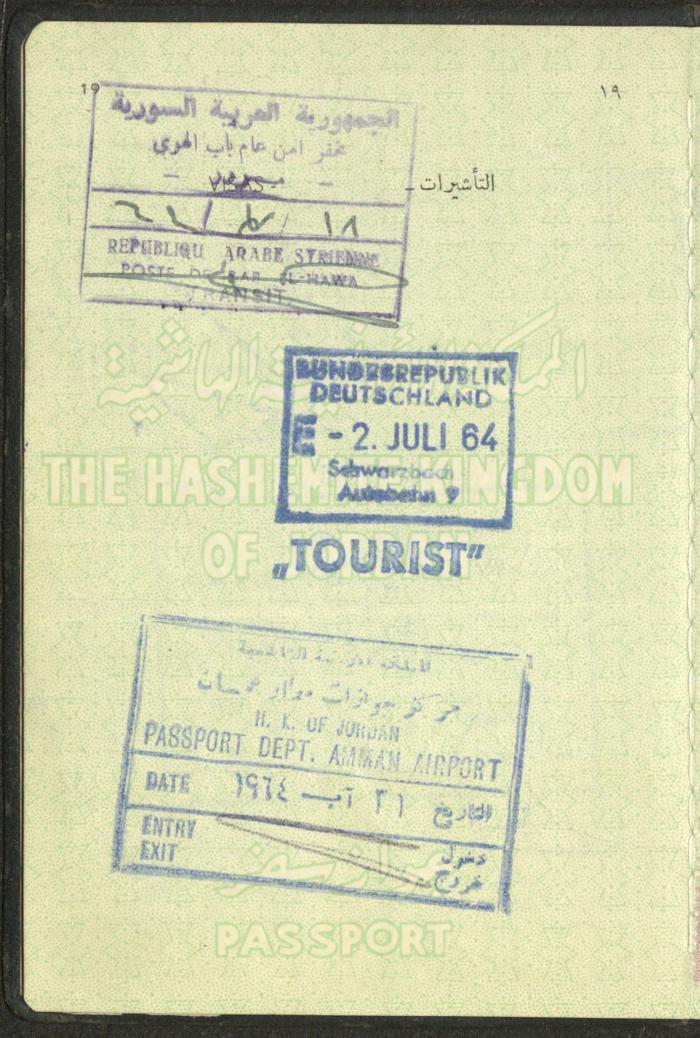 The Passport of Fatima Abdel-Haq, 24 September 1962