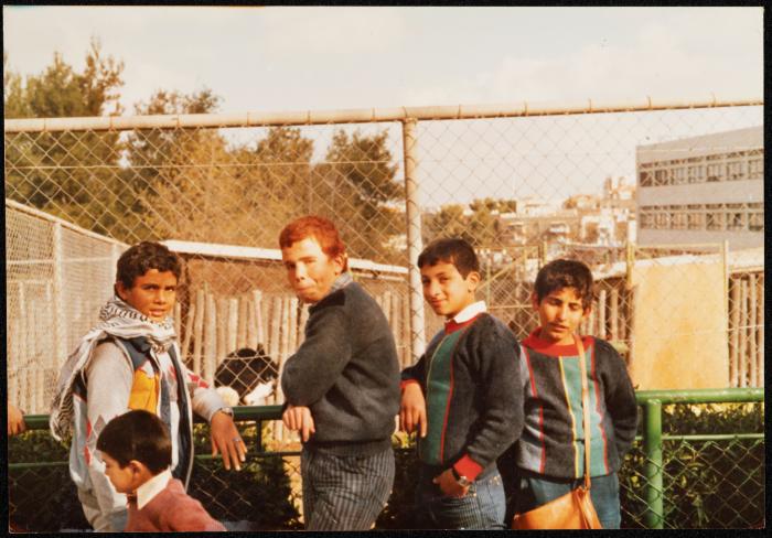 Residents of the Youth House Center Affiliated with the Arab Society for Orphans, Tulkarm, the Late 1980s