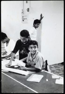 Residents of the Arab Society for Orphans, Tulkarm, the Late 1980s