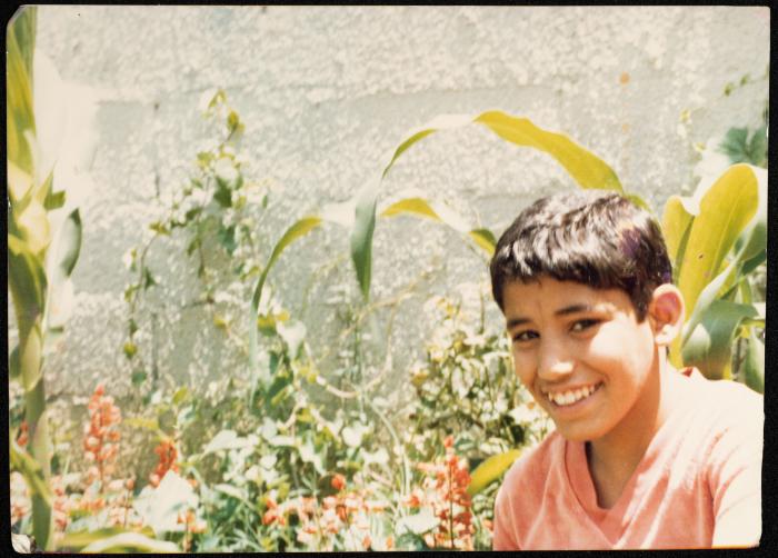 A Resident of the Youth House Center Affiliated with the Arab Society for Orphans, Tulkarm, 1980