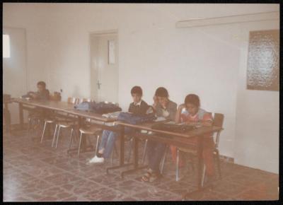 Residents of the Youth House Center Affiliated with the Arab Society for Orphans, Tulkarm, the Late 1980s