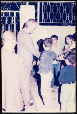 The Visit of the Catholic Relief Delegation to the Arab Society for Orphans in Tulkarm, the Early 1990s