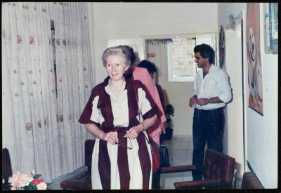 The Visit of the Catholic Relief Delegation to the Arab Society for Orphans in Tulkarm, the Early 1990s