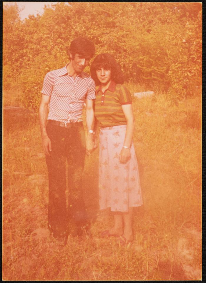 Ahmad Sa'dat with his Aunt, Gaza, the 1980s
