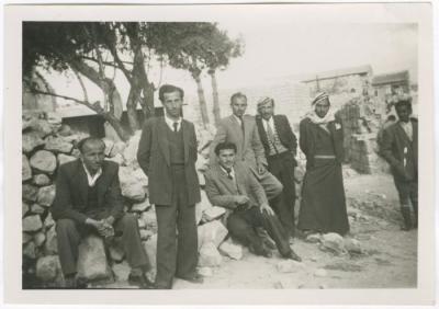 A Group of Men from the Town of Birzeit, 1941