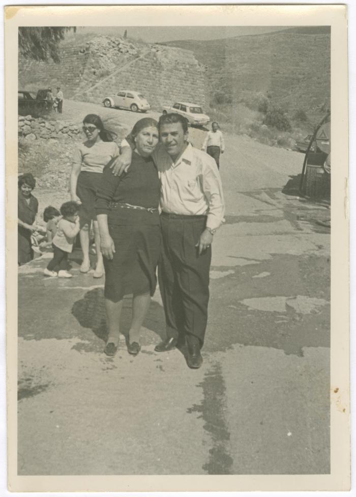 Suleiman Naser and His Sister Amal on a Family Trip, the 1980s 
