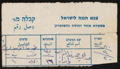 Property Tax Payment Receipt for Abdel-Hamid Nawaj