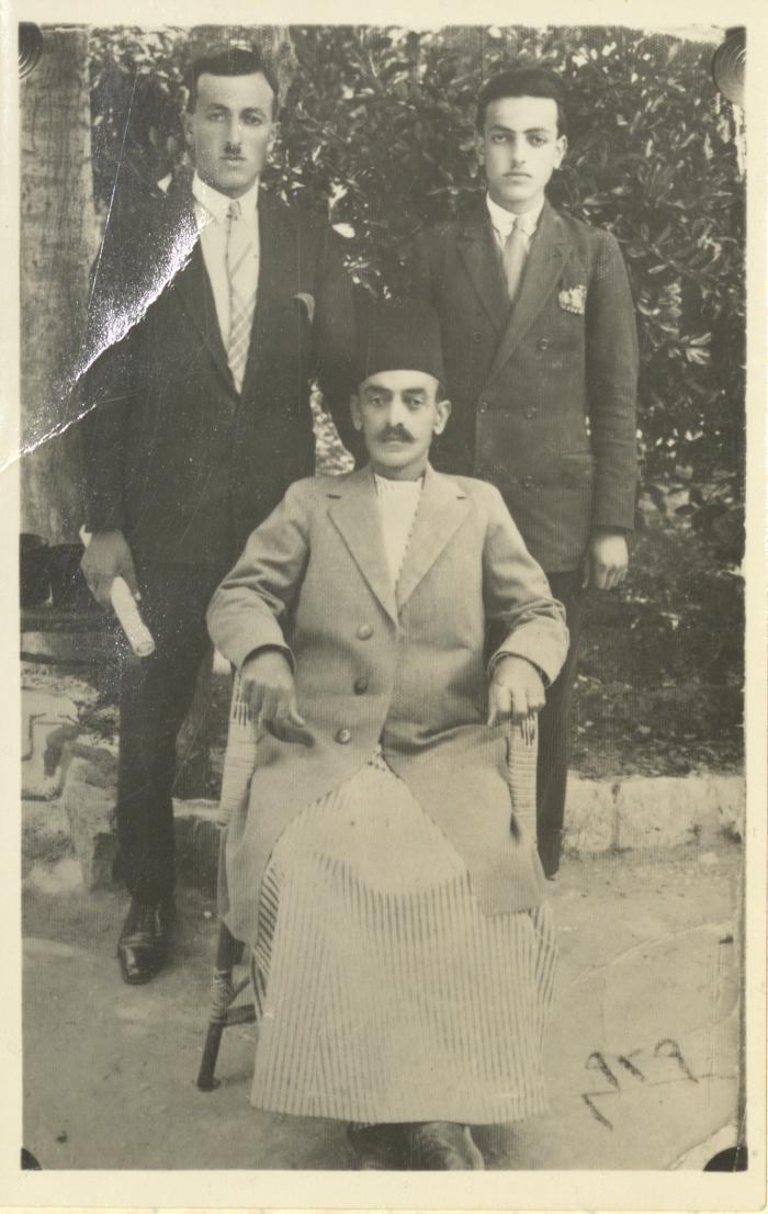  Abdel-Latif al-Qaddoumi and Family Members, Jinsafut, 1929 