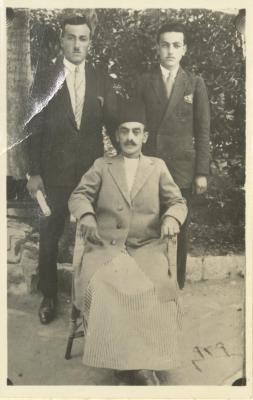  Abdel-Latif al-Qaddoumi and Family Members, Jinsafut, 1929 