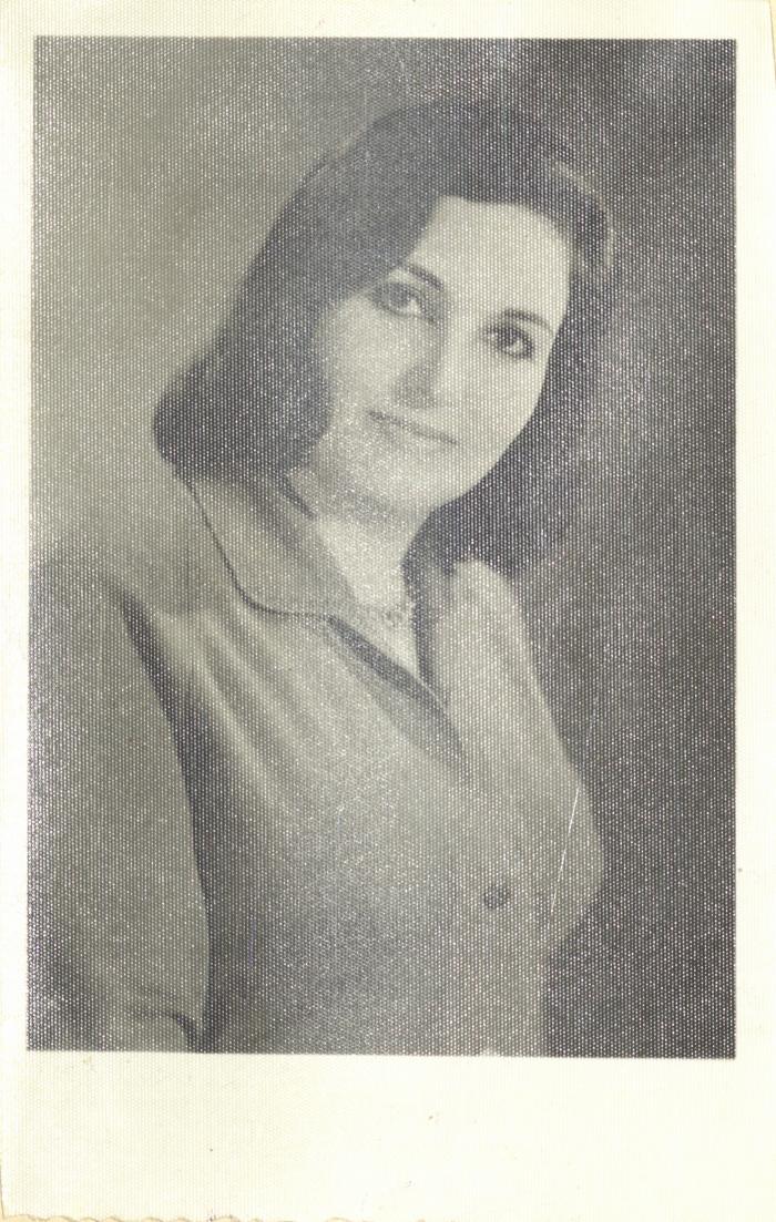 Lamia al-Qaddoumi, the Wife of Abdel-Latif al-Qaddoumi, 1965