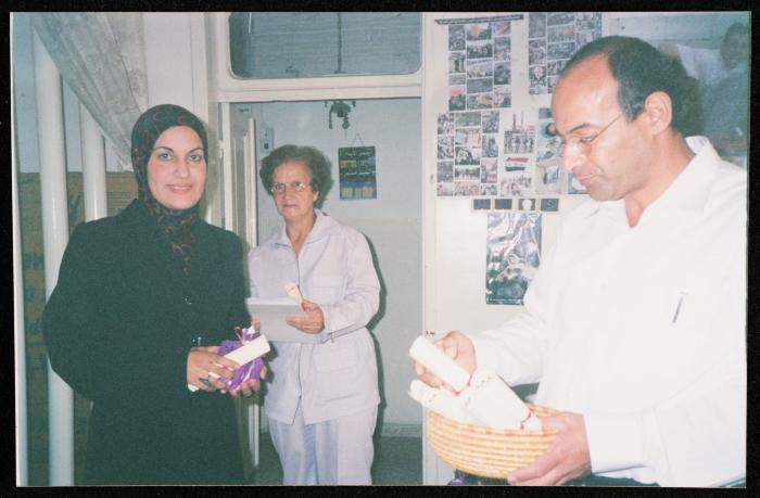Graduation Ceremony at the Palestinian Women's Club in Nablus, 2004