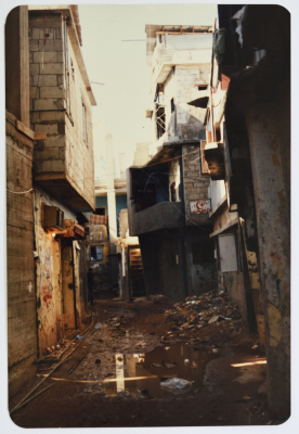 مشهد للدمار، مخيم شاتيلا، 1985- 1986