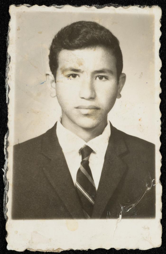 A Portrait of Young Hussein al-Mleihat, the 1960s 