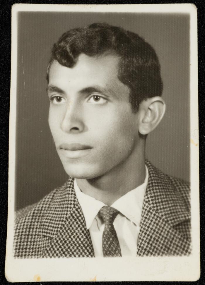 Hussein al-Mleihat's Friend Portrait, Qalqilya, the 1970s