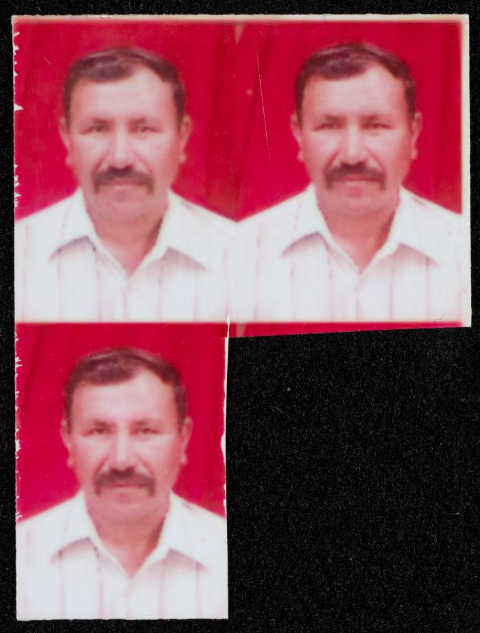 Three Portraits of Salim al-Mleihat, Arab ar-Ramadin, the 1990s 