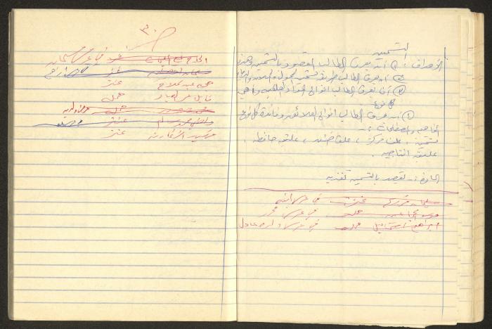 Agriculture and Science Preparation Notebook of Hussein al-Mleihar, Arab ar-Ramadin, the 1970s 