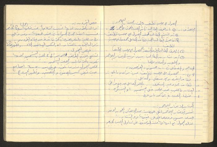 Agriculture and Science Preparation Notebook of Hussein al-Mleihar, Arab ar-Ramadin, the 1970s 