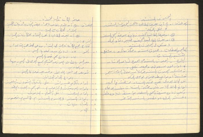 Agriculture and Science Preparation Notebook of Hussein al-Mleihar, Arab ar-Ramadin, the 1970s 