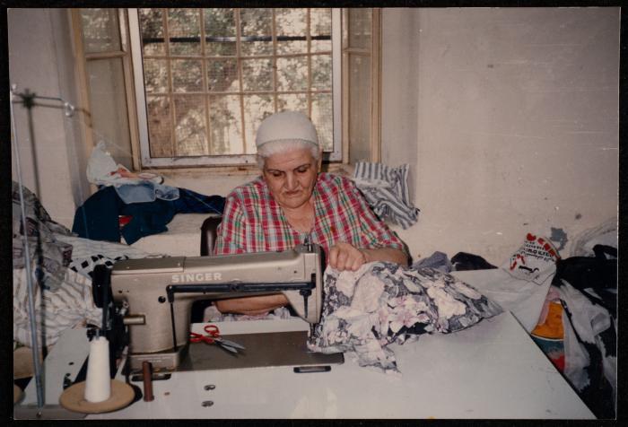 An Employee at the Workshop of the House of Hope Association, the 1990s 