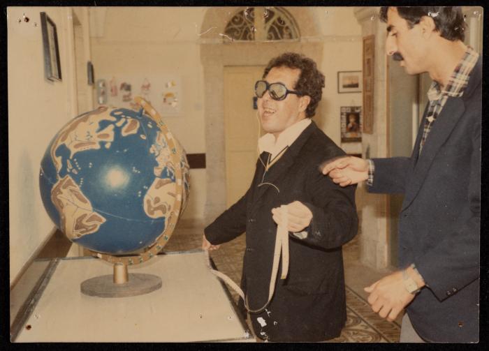 A Blind Person with Qais Saeed, House of Hope Association, the 1990s 
