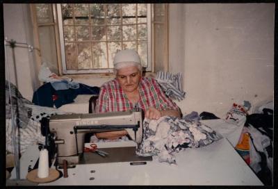 An Employee at the Workshop of the House of Hope Association, the 1990s 