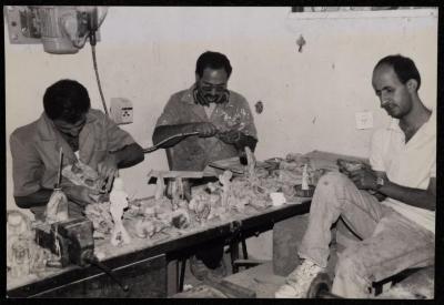 Blind People with Khader al-Yatim, House of Hope Association, the 1990s 