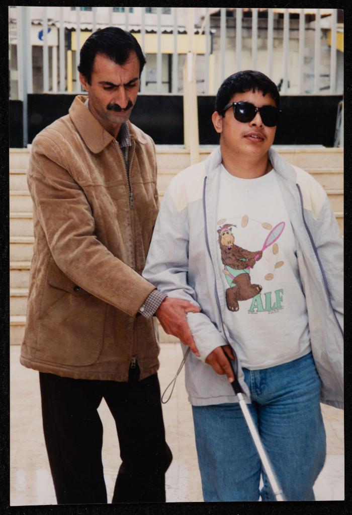 A Blind Person with Qais Saeed, House of Hope Association, the 1990s 